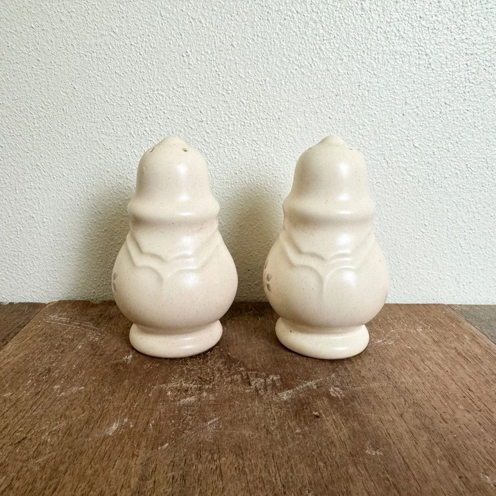 Pfaltzgraff Remembrance VINTAGE Stoneware Cream Pink Floral Salt & Pepper Shaker